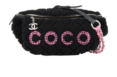 Large Coco Shearling Bum Bag, front view